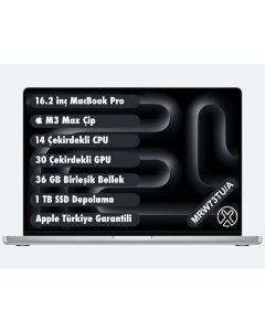 16.2 inç MacBook Pro M3 Max 14CPU 30GPU 36GB 1TB Gümüş - MRW73TU/A (2023)